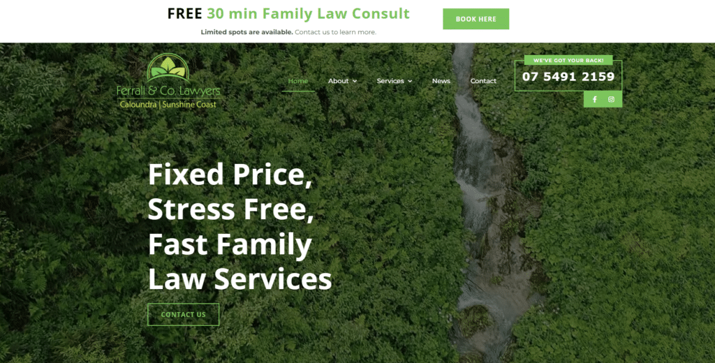 ferrall & co. lawyers homepage - best family lawyers for divorce