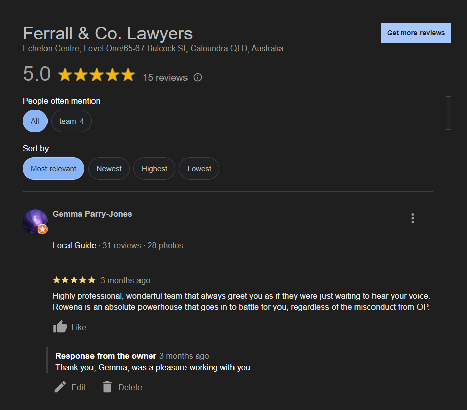 Ferrall & Co - Review